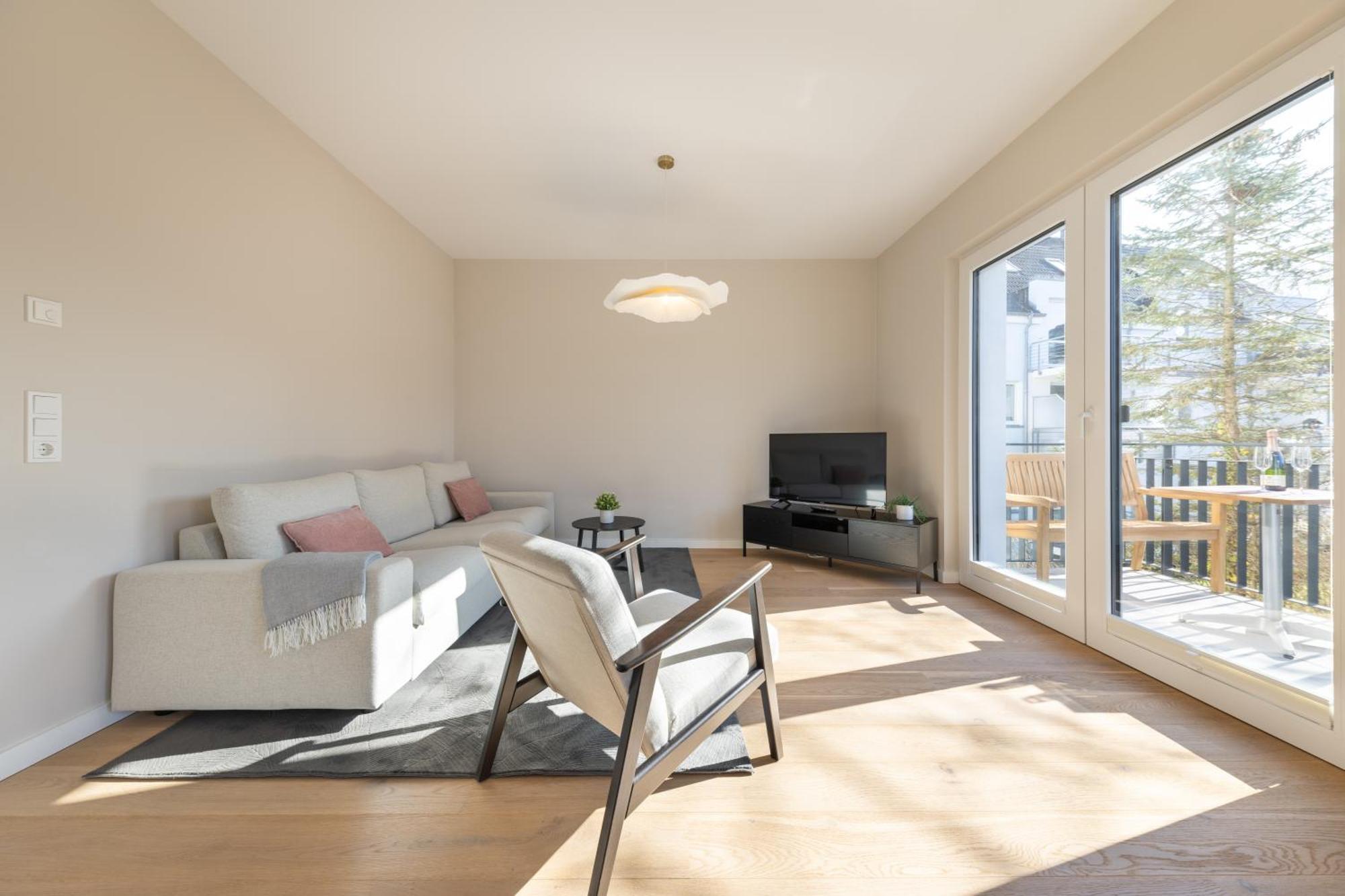 Ferienwohnung Strom Acht - Modern Frisch Inkl Stellplatz, Balkon - 200M Zum Alten Strom 罗斯托克 外观 照片